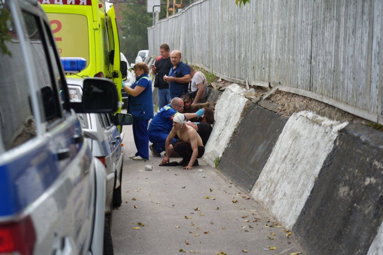 Раненные при взрыве в Сергиевом Посаде