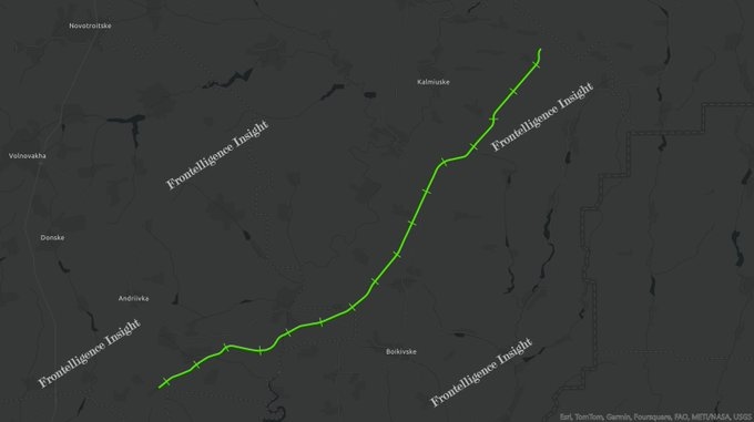 Новая российская ж/д ветка в Донецкой области