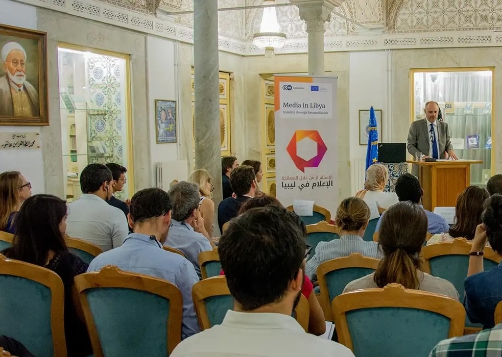 Церемония открытия проекта по развитию медиа в Ливии