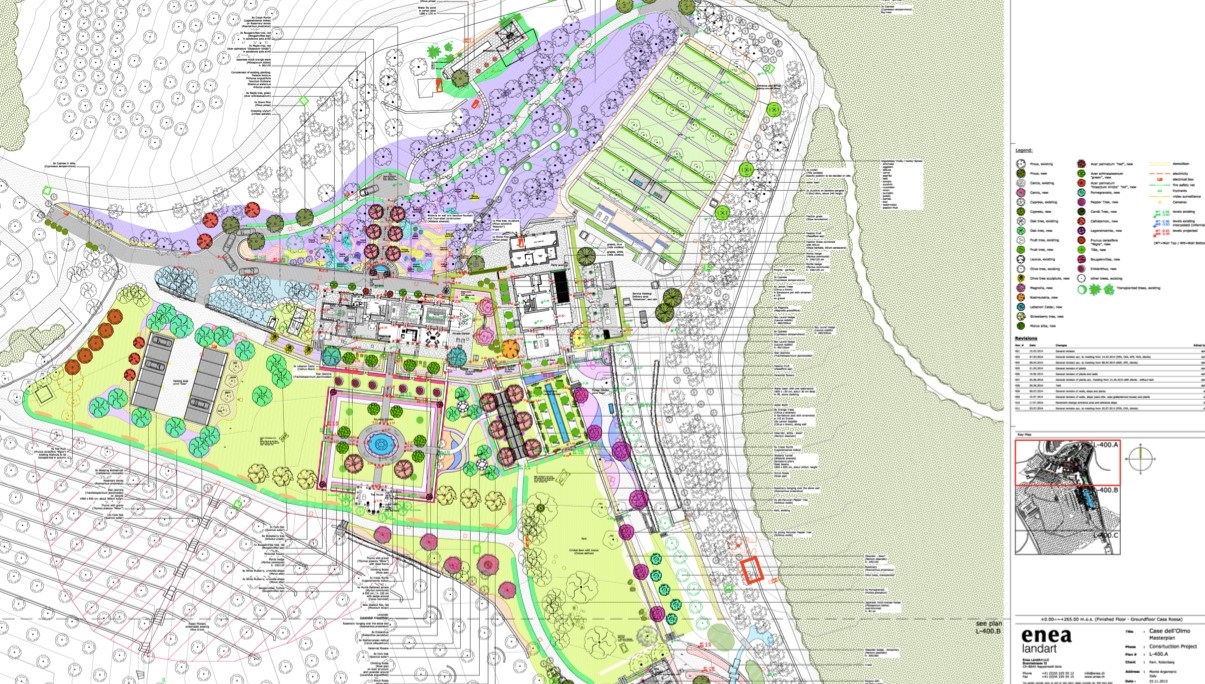 Генеральный план строительства Case dell’Olmo