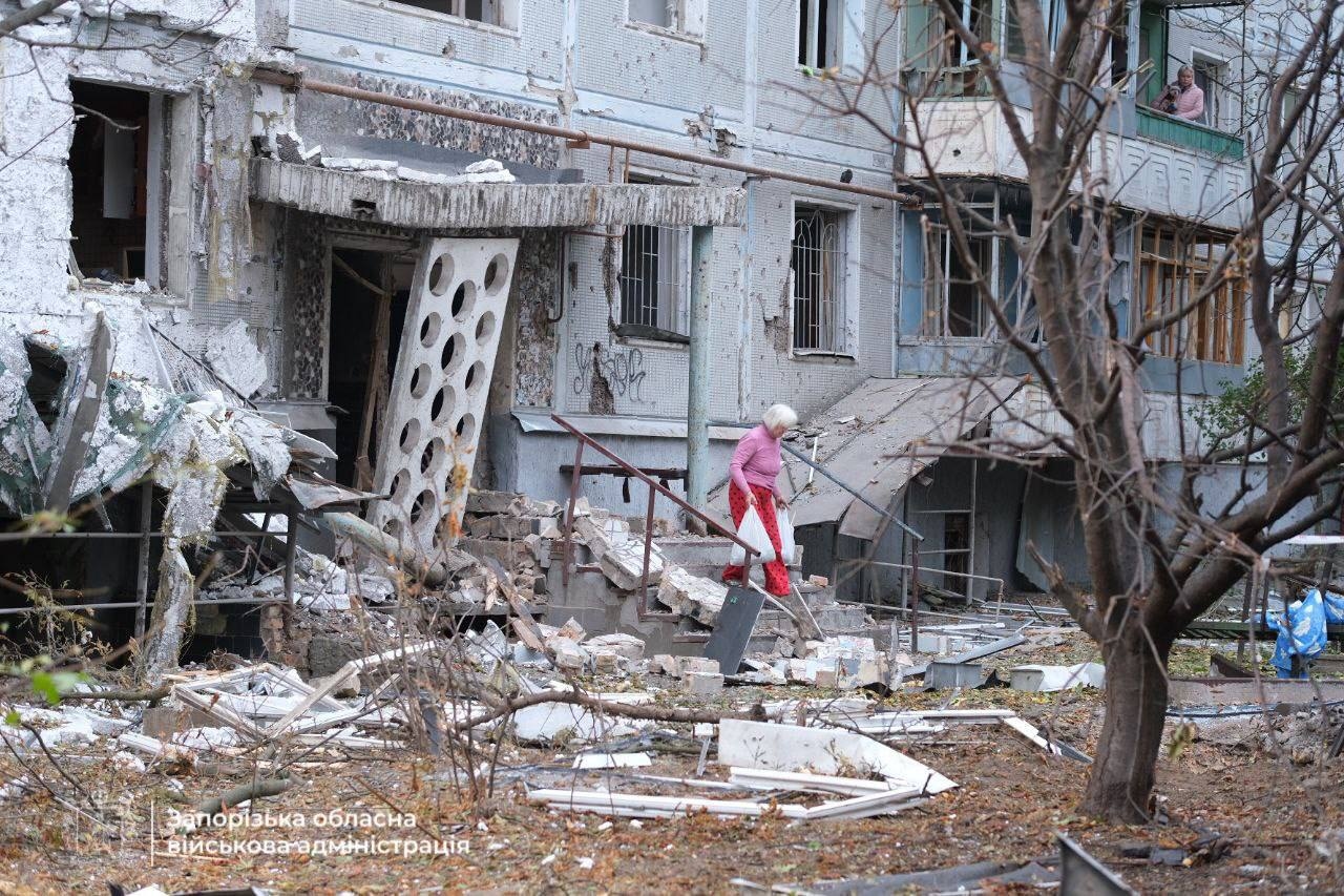 Последствия атаки на Запорожье