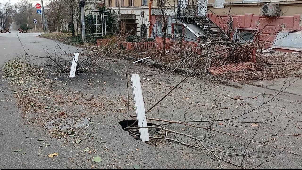 Последствия обстрела в декабре 2025 года, поврежден интернет-кабель