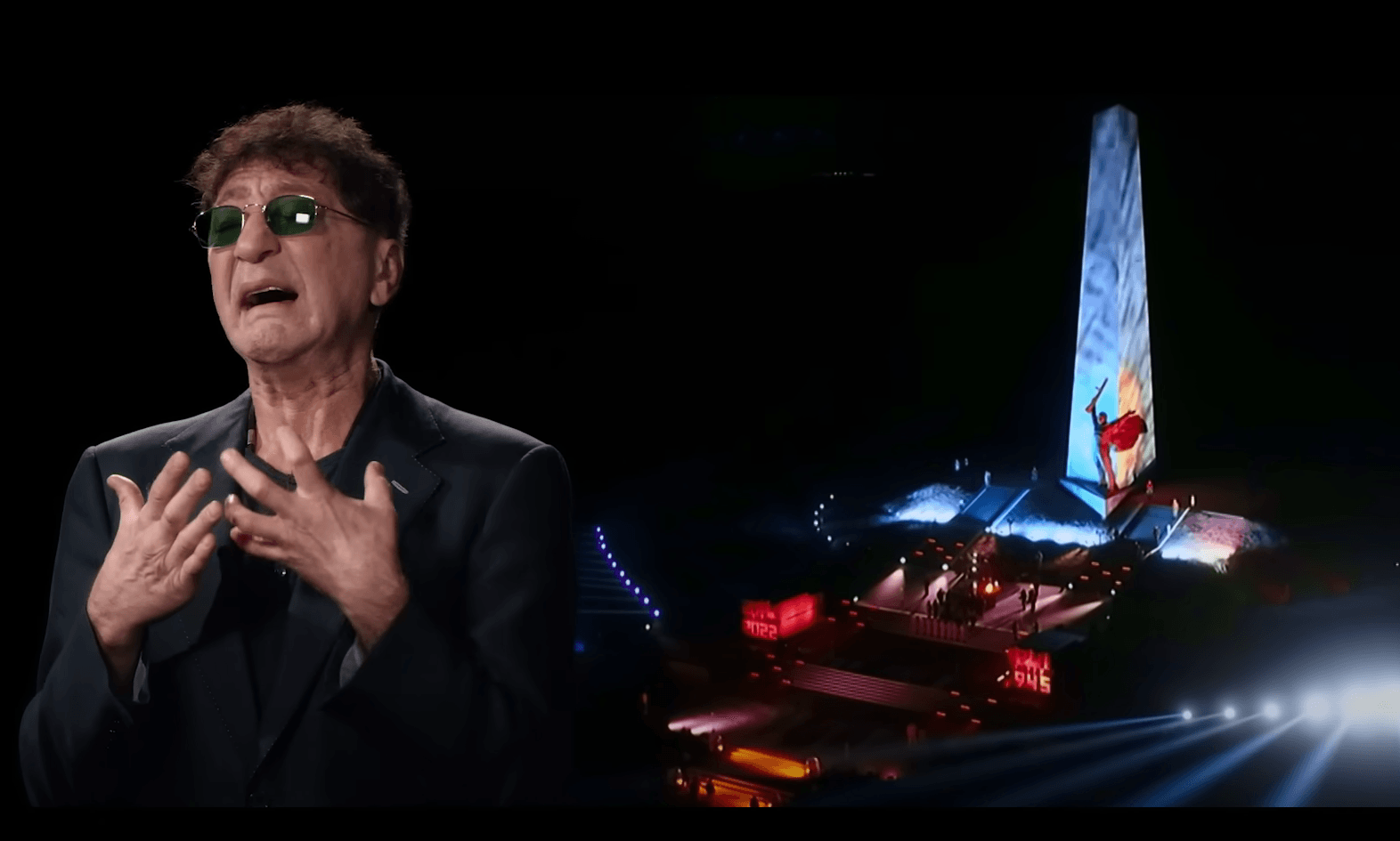 Кадр из клипа на песню «Встанем!»