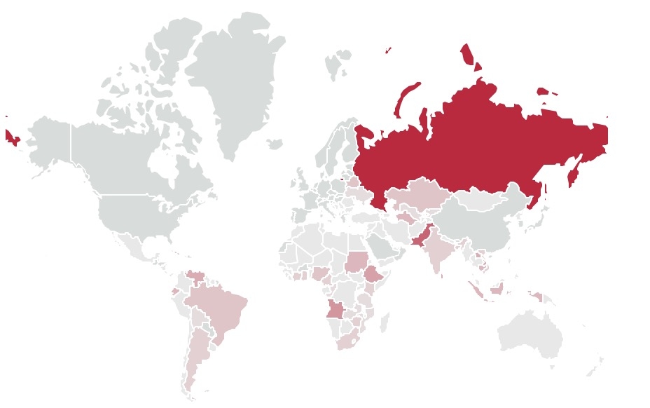 Получатели китайской экономической помощи в 2000–2014 годах