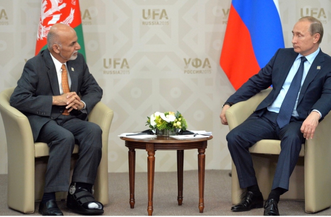 Президент Афганистана Ашраф Гани и Владимир Путин