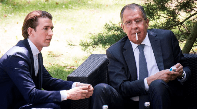 Себастьян Курц и Сергей Лавров