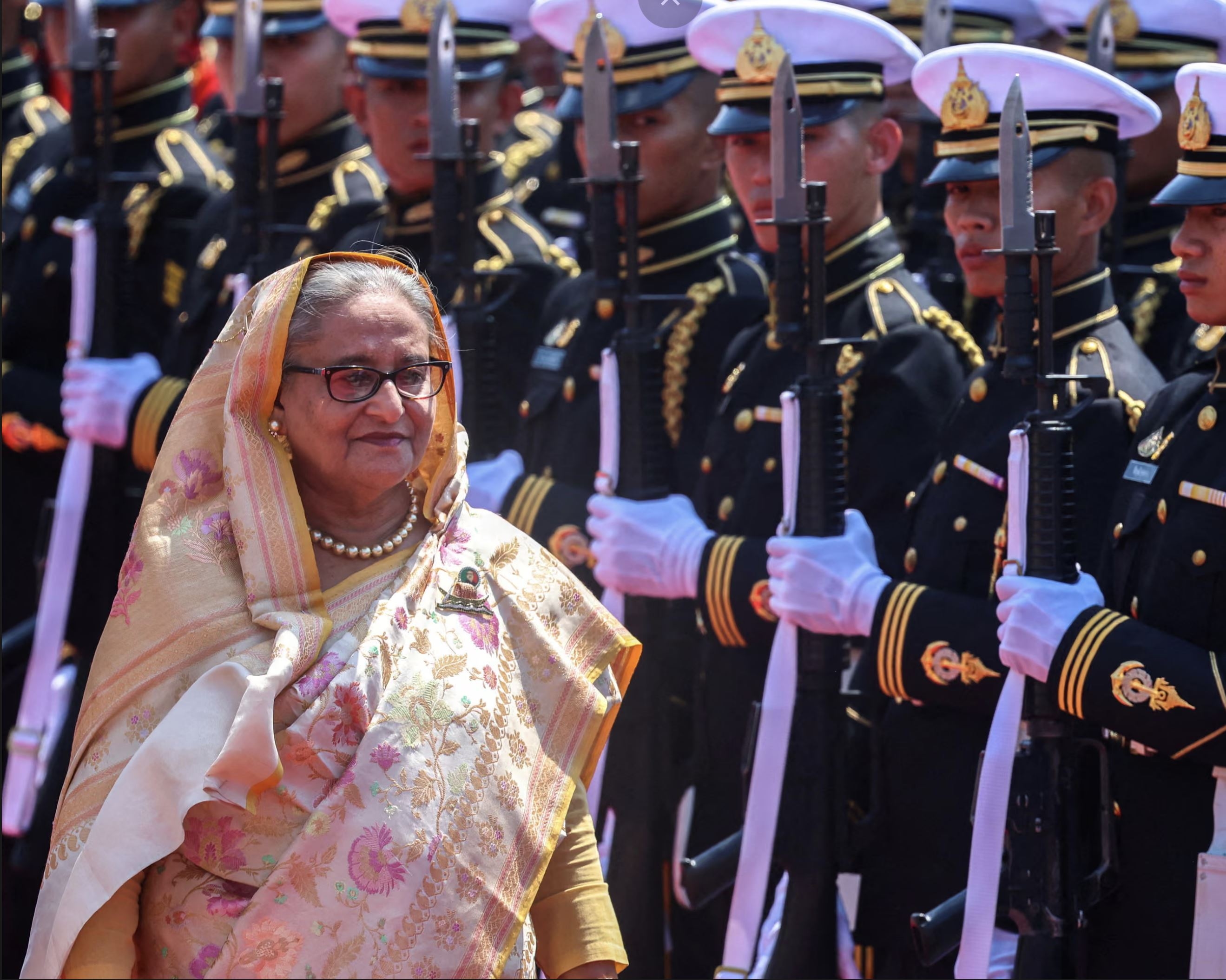 Свергнутая премьер-министр Бангладеш Шейх Хасина, проживающая в изгнании в соседней Индии. Фотография: Атит Перавонгмета/Reuters