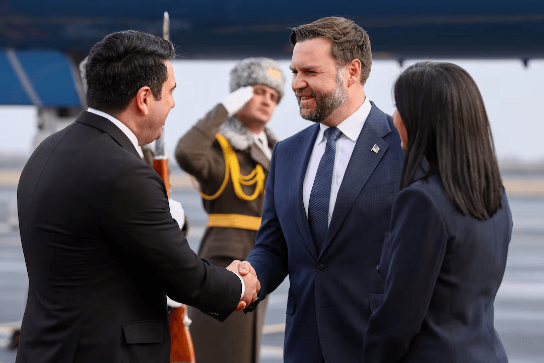 Фото: вице-президент США Джей Ди Вэнс с официальным визитом в Армении, 9 февраля 2026 / Reuters