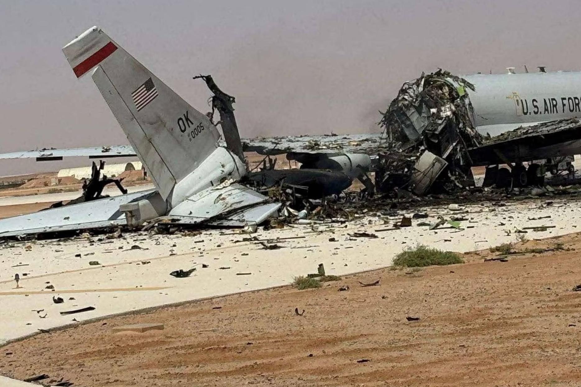 Американский Boeing E-3 Sentry после иранского удара по авиабазе принца Султана в Саудовской Аравии. Фото: Reuters