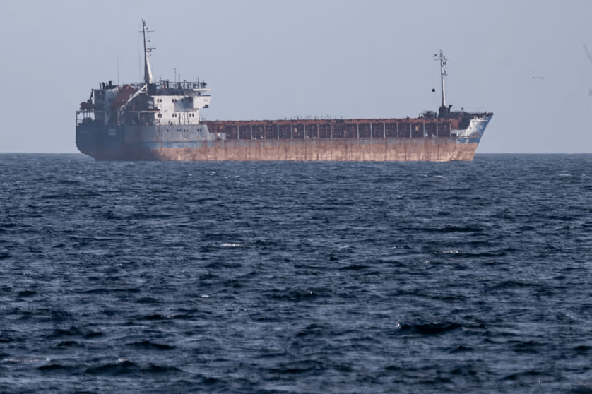 Фото: сухогруз Caffa у берегов Швеции / TT Nyhetsbyrån