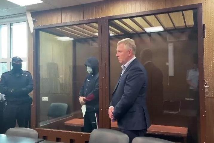 Фото: Михаил Поляков на заседании суда в 2023 году / пресс-служба Тверского суда
