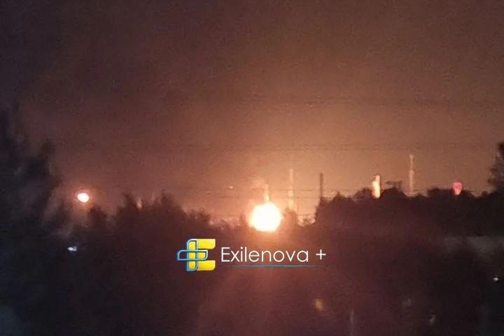 Фото: пожар на предприятии КИНЕФ, 30.08.2026 / Exilenova+