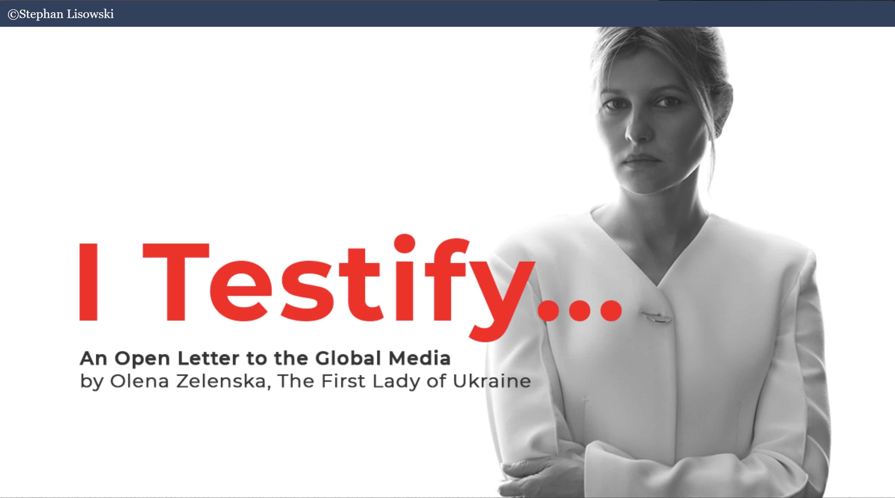 «Закройте небо! Снимите наконец белые перчатки, следующим Путин может прийти к вам!» — открытое письмо Елены Зеленской