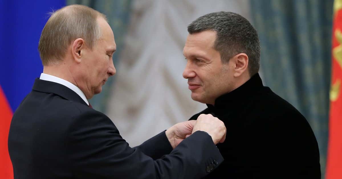 Путин наградил пропагандиста Соловьева орденом «за заслуги перед Отечеством» IV степени