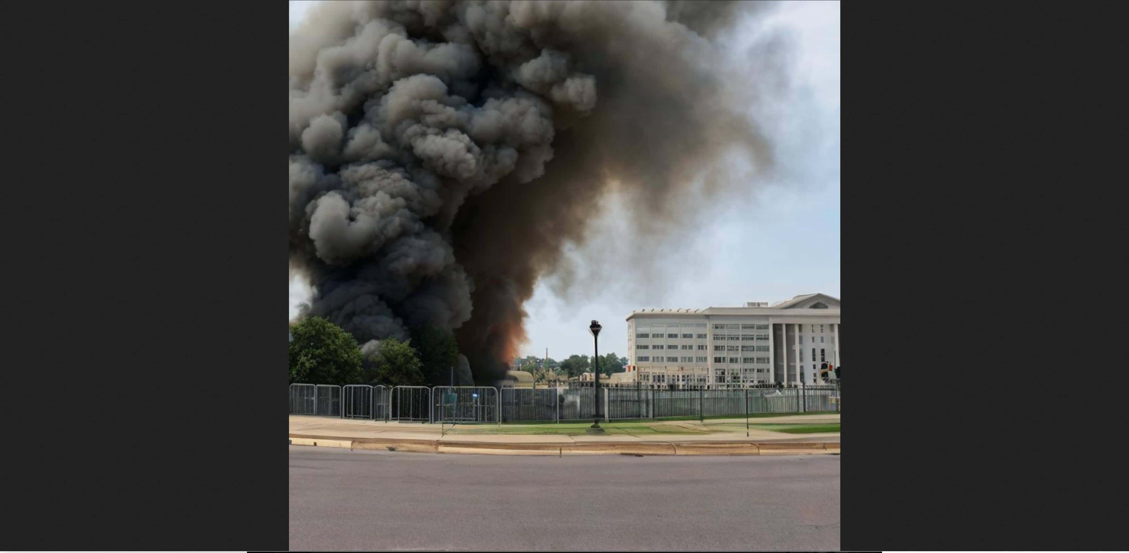 Кремлевские СМИ распространили фейковое фото взрыва у здания Пентагона, сгенерированное нейросетью