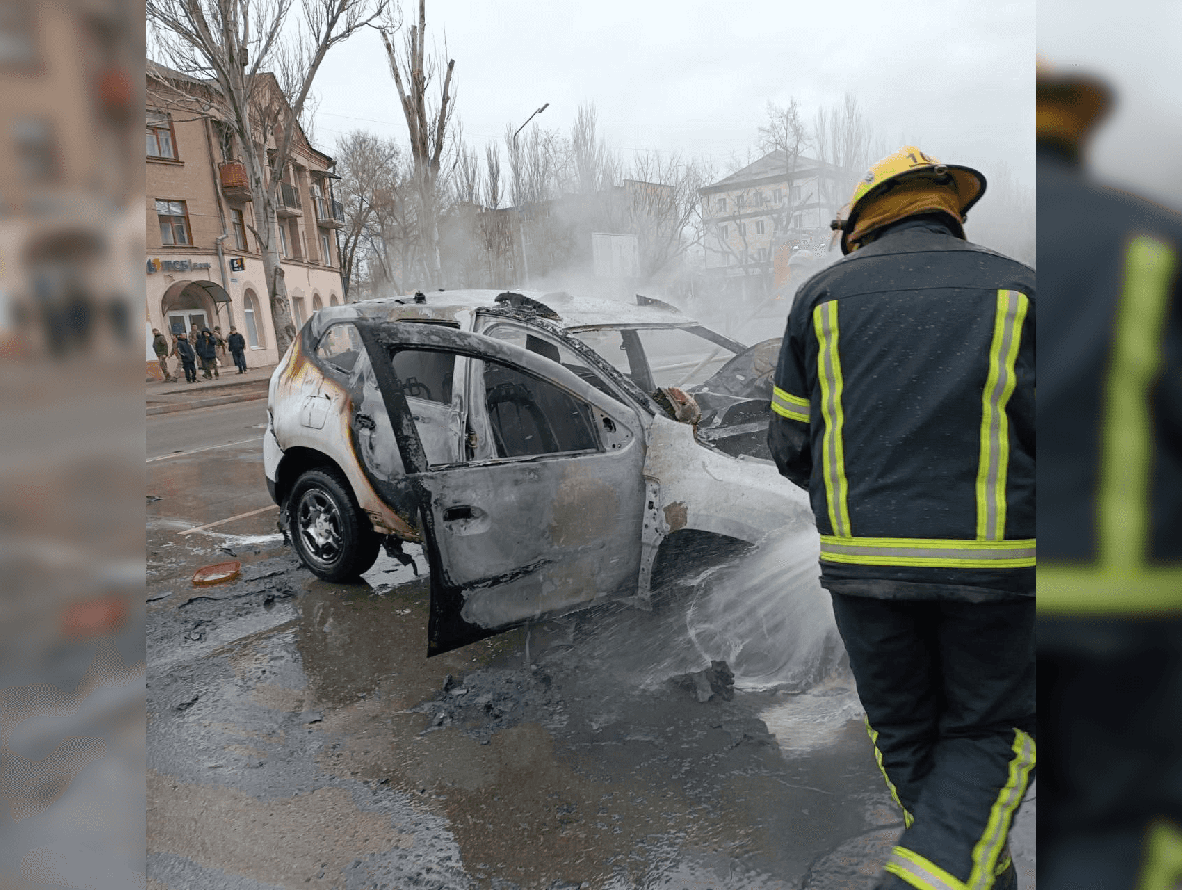 В центре Мелитополя взорвался автомобиль. Украинские СМИ пишут, что в нем были сотрудники ФСБ