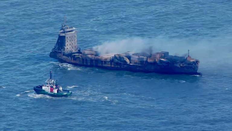 Captain of container ship involved in North Sea collision arrested in the UK, identified as Russian citizen