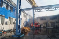 Последствия удара по Кореневскому заводу низковольтной аппаратуры в Курской области