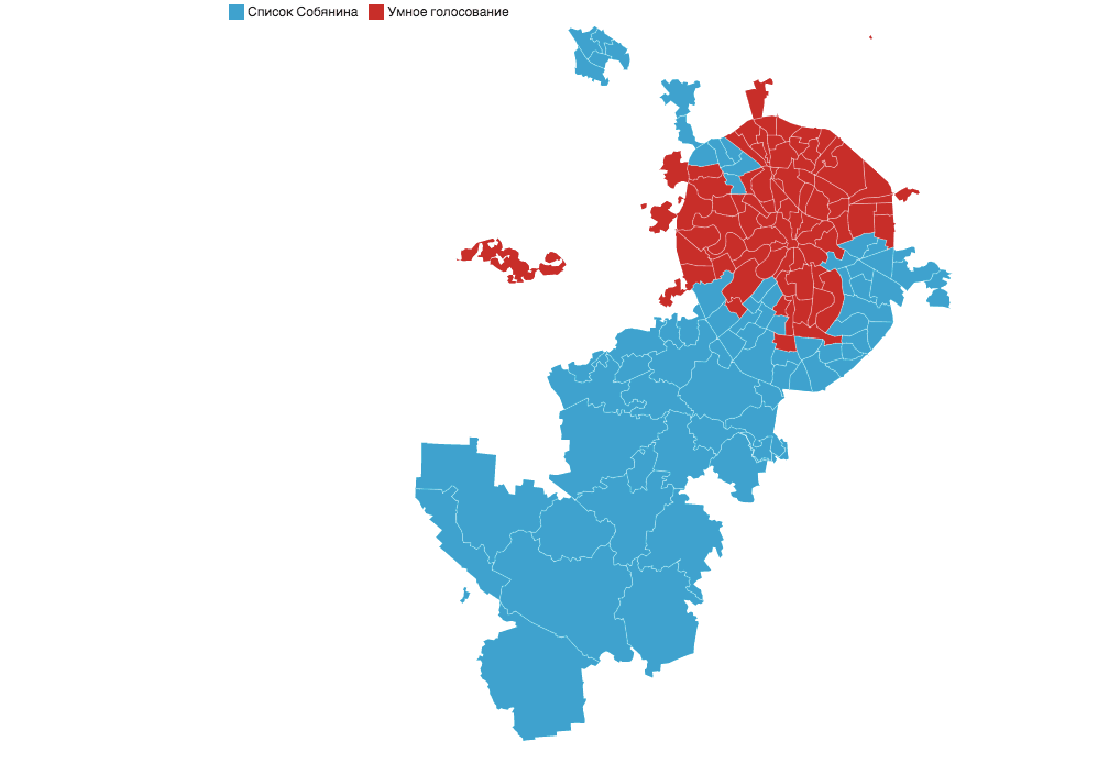 Электронное голосование в Москве значительно изменило результаты выборов в Госдуму. Интерактивная карта