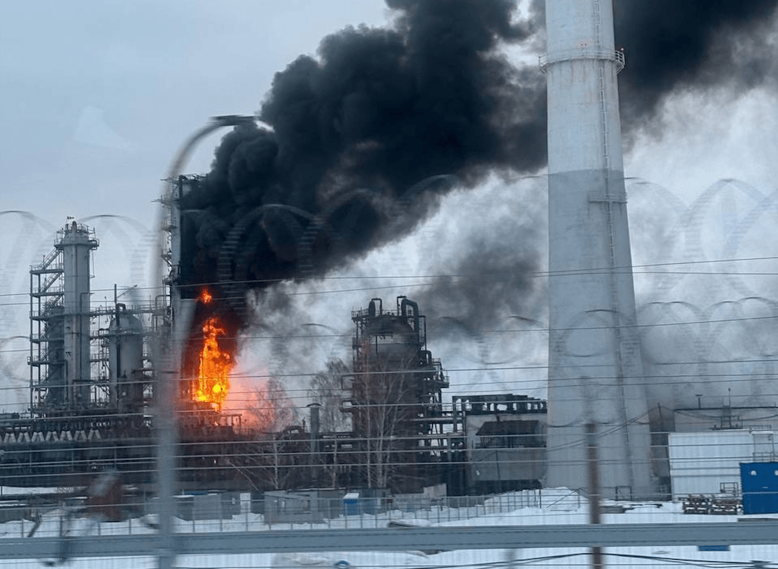 Massive Ukrainian drone strike hits 10 Russian regions over 24 hours, damages major oil refinery