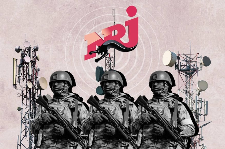 In tune with the killers: A French radio brand broadcasting in occupied Ukraine is running enlistment ads for the Russian army