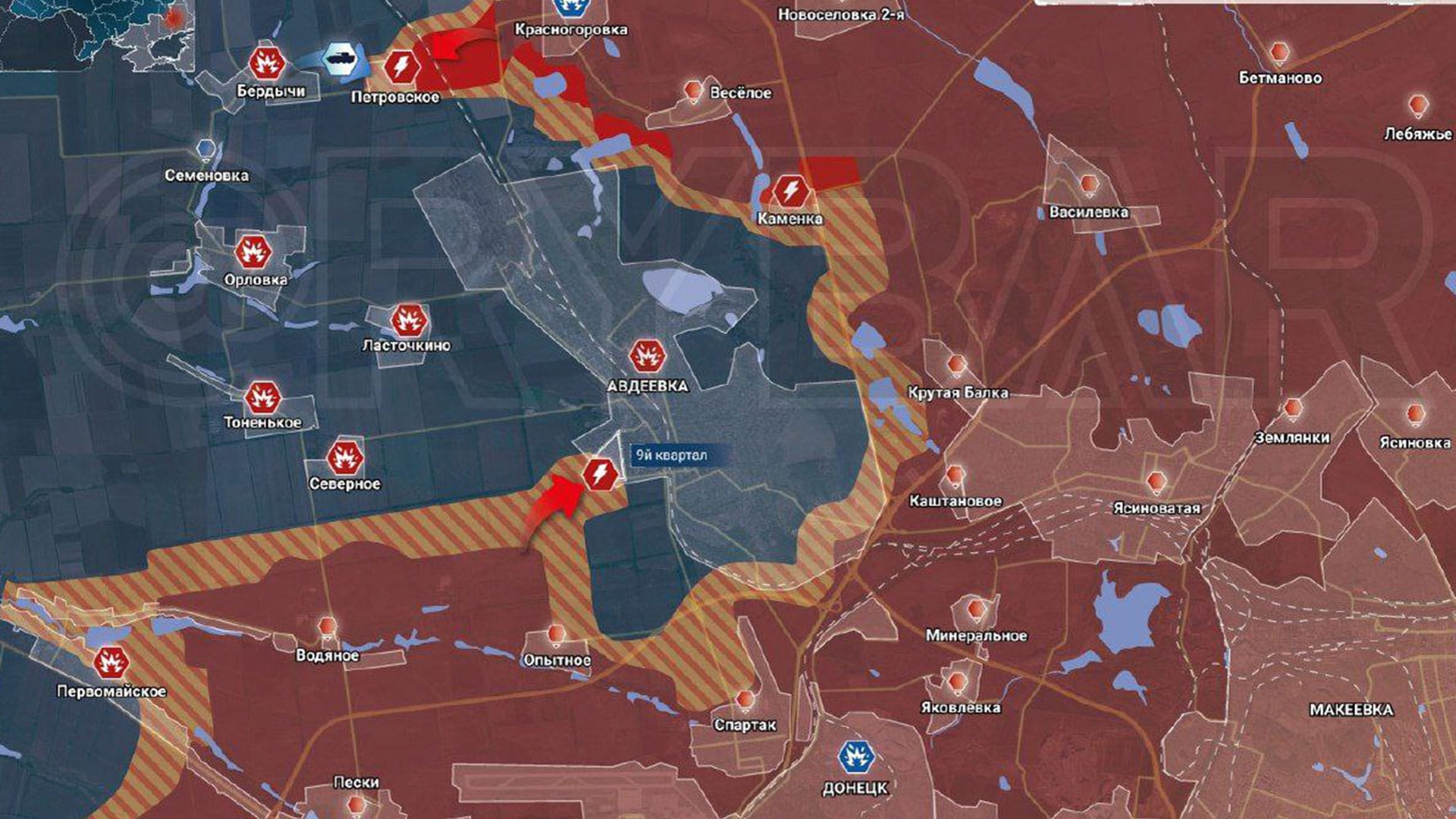 Авдеевка 20 марта и Бахмут 15 марта 2023 года 