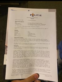 Официальные регистрации показаний Вана Цзинюя: два заключения об открытии дела, и письма от полиции