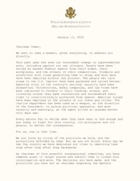 Письмо Билла и Хиллари Клинтон