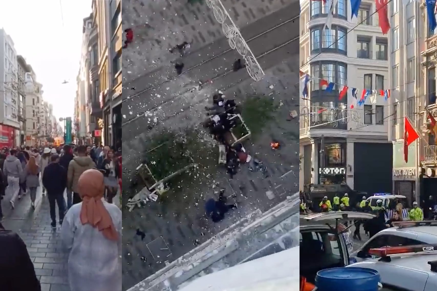 Прогремел взрыв на одной из самых популярных улиц Стамбула. Видео