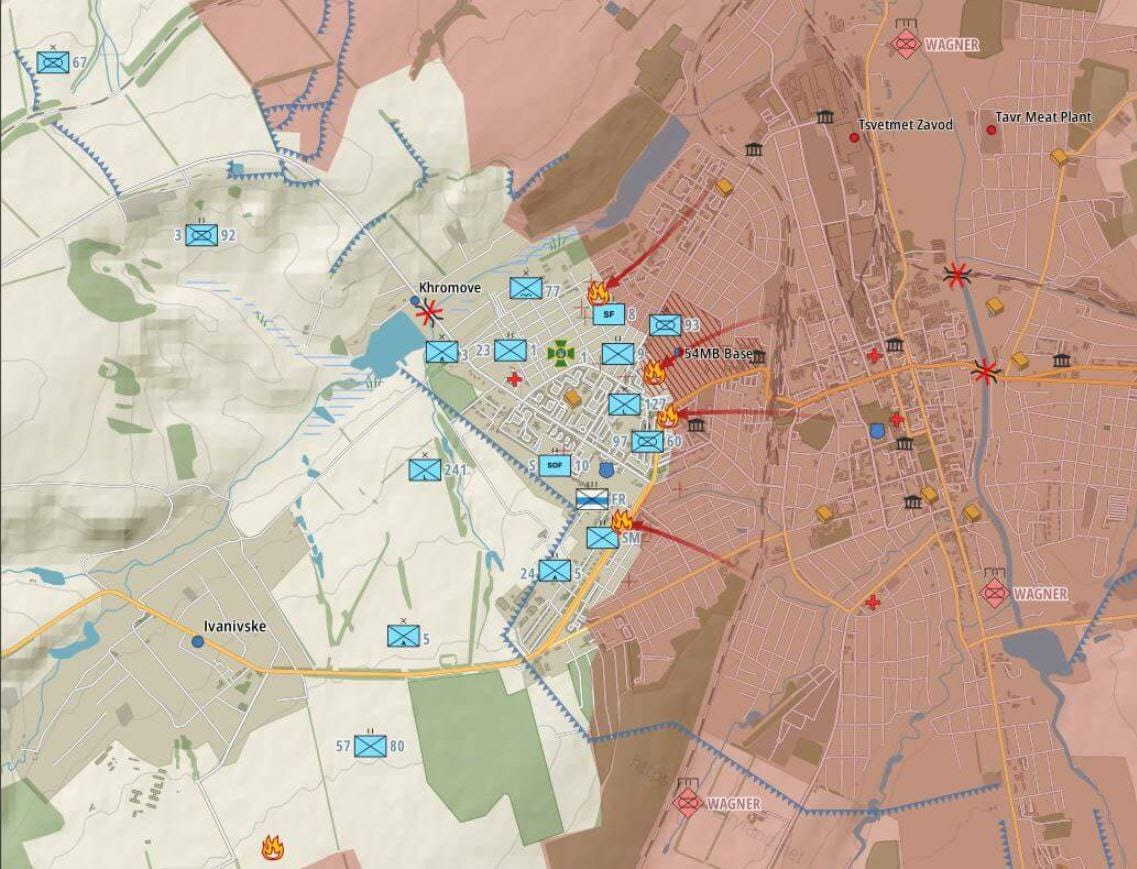 ЧВК Вагнера грозится уйти из Бахмута, «снарядный голод» в ВС РФ, украинцы отрицают сбитие «Кинжала». Что происходит на фронте