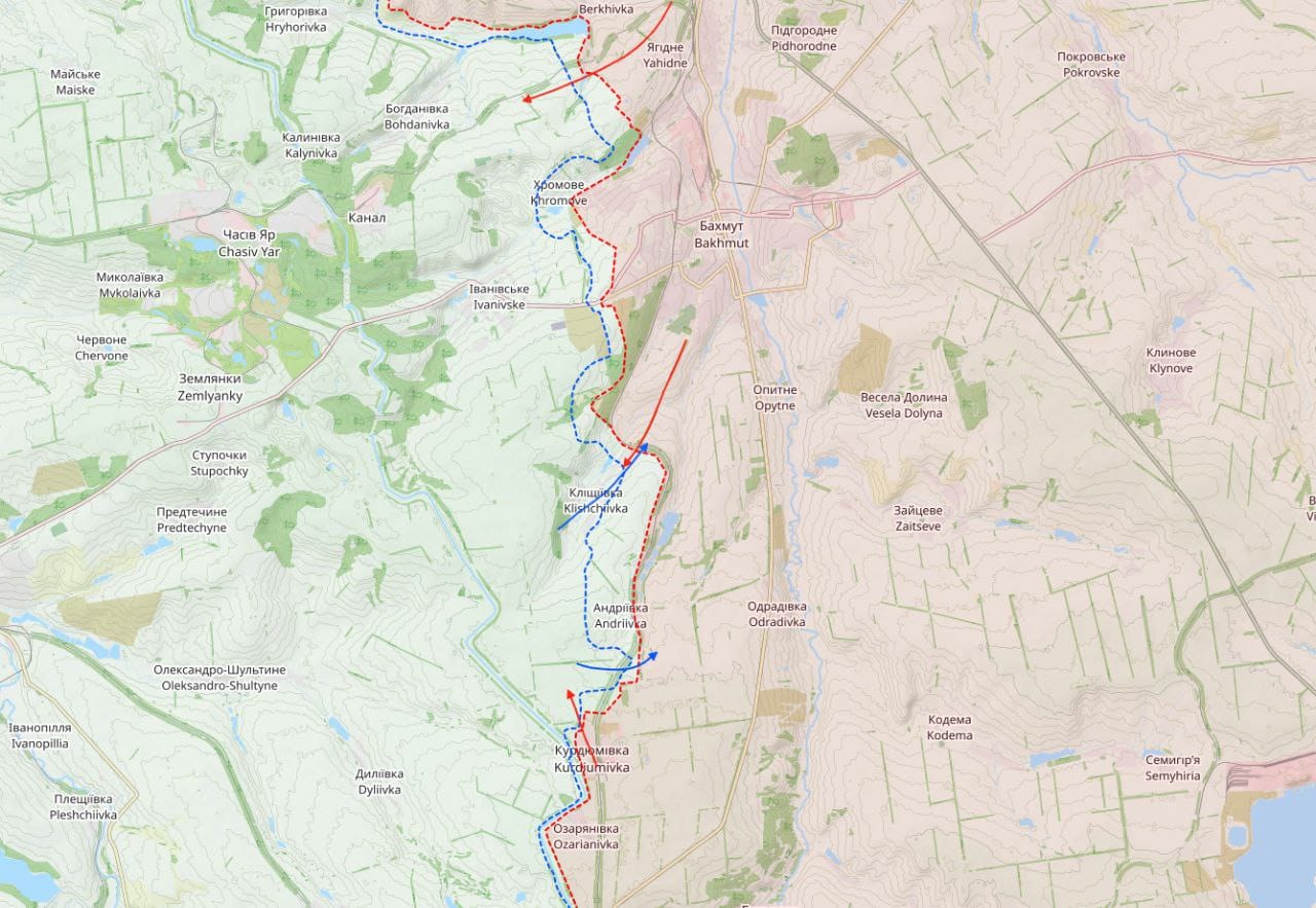 Ракетная атака на Севастополь, российские войска оставили Клещеевку и Андреевку под Бахмутом. Что происходит на фронте