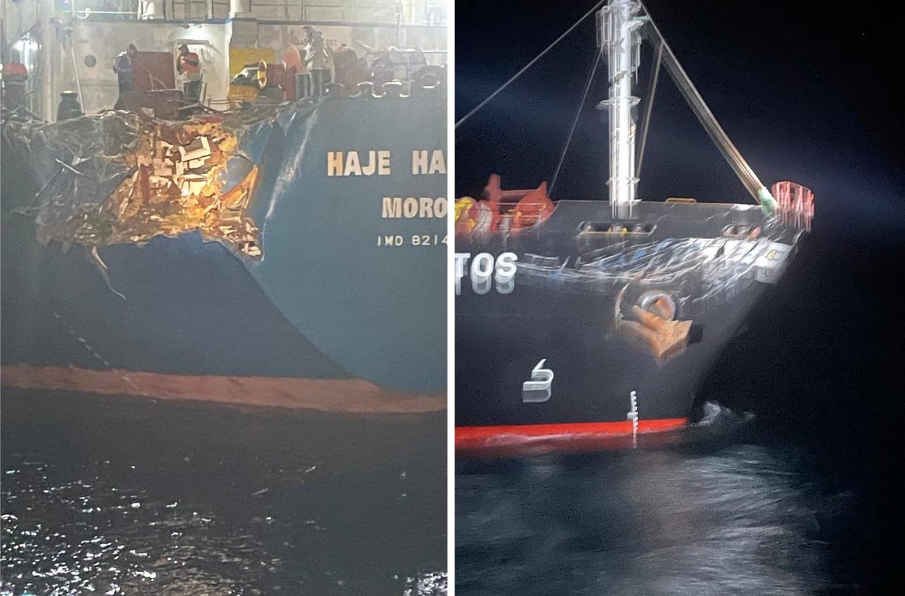 В Мраморном море столкнулись два сухогруза с зерном: один шел из Украины, другой — из России 