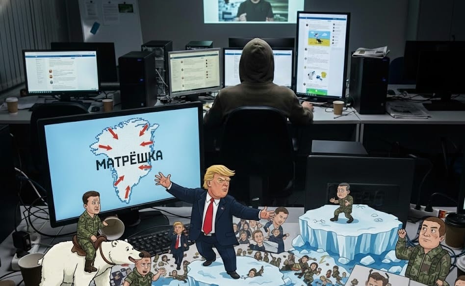 Бот-сеть «Матрёшка» запустила фейки о конфликте вокруг Гренландии: Зеленский якобы готов послать на остров войска, чтобы воевать против США