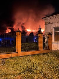 Последствия удара по Кореневскому заводу низковольтной аппаратуры в Курской области