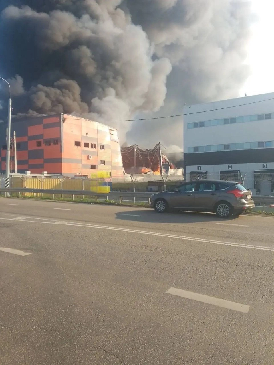 Пожар на складе 3PL в Подольске