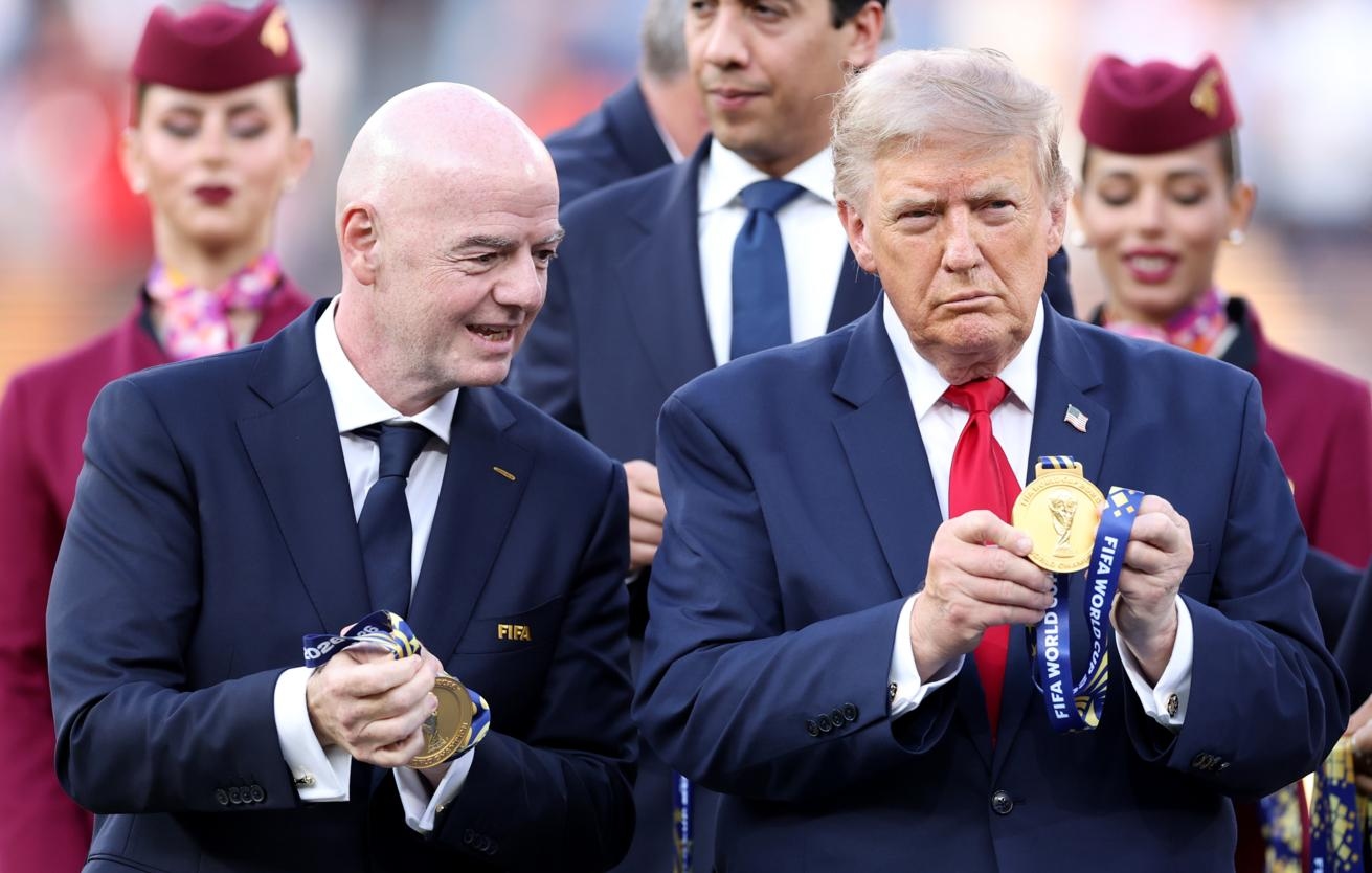 Глава ФИФА Джанни Инфантино и президент США Дональд Трамп