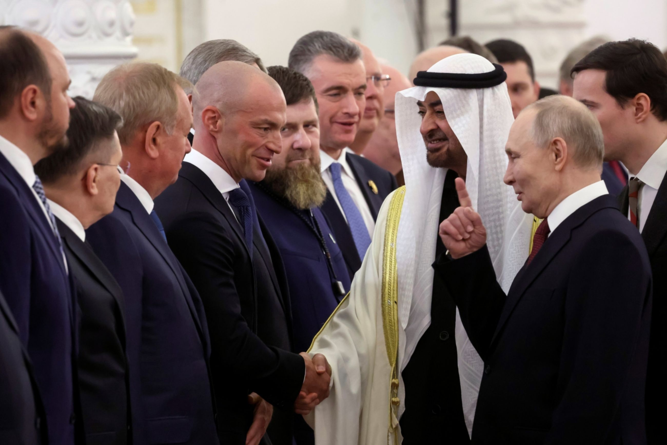 Винокуров на встрече с президентом ОАЭ Мухаммедом Бен Заидом Аль Нахайяном. Москва, 29 января 2026