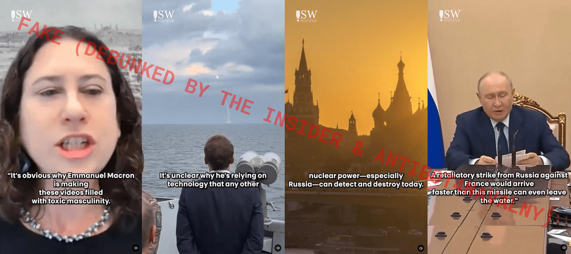 Скриншоты из ролика, распространяемого от имени якобы ISW
