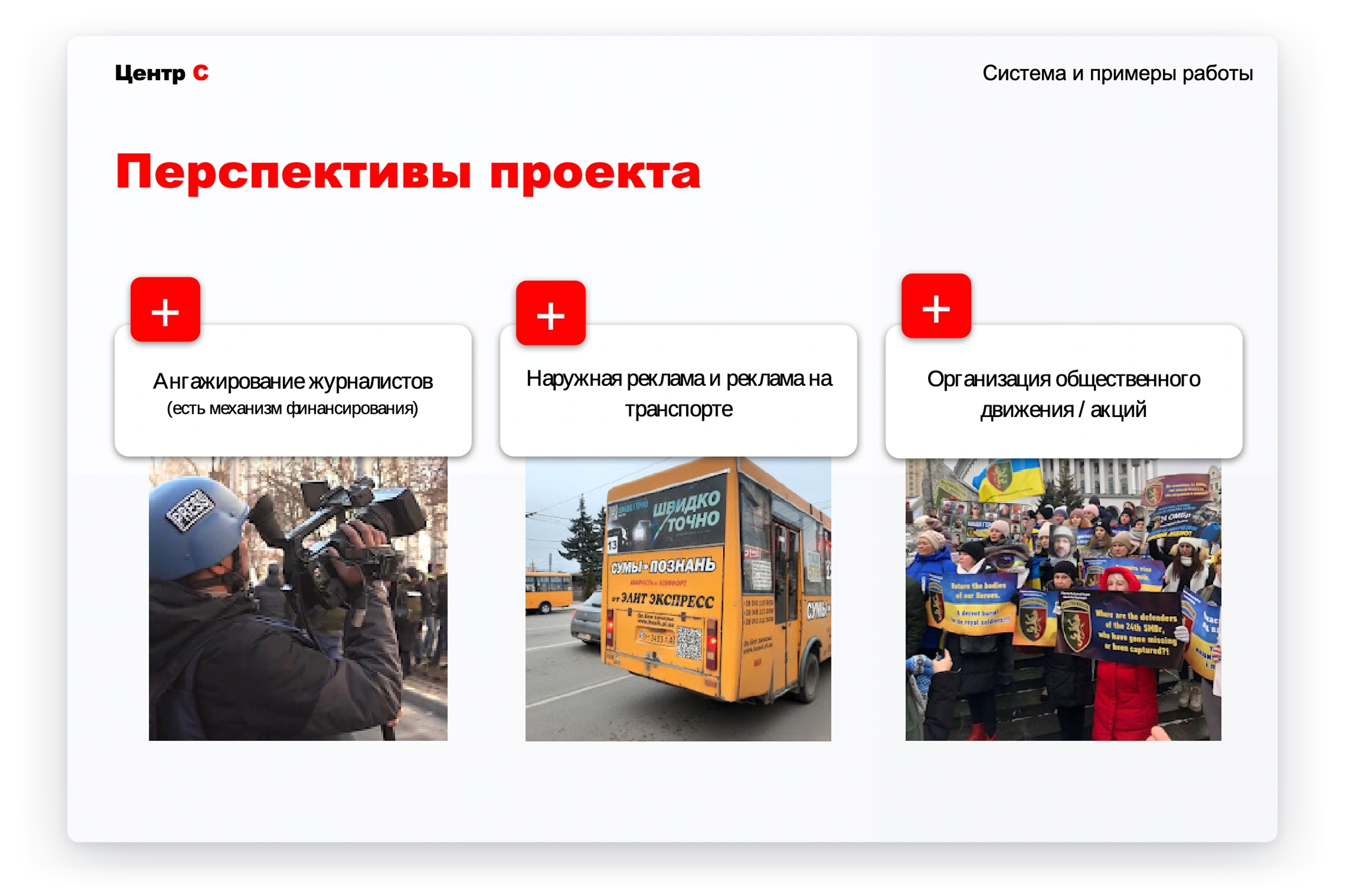 Слайды из презентации «Агентства социального проектирования» о результатах работы «Украинской контркампании» (середина 2024 года)