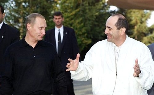 Роберт Кочарян и Владимир Путин