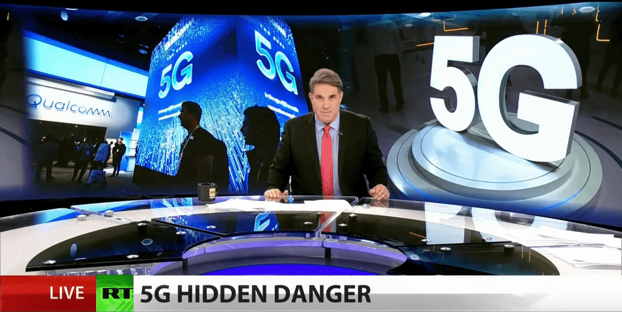 Фейк RT: мобильная связь 5G несет угрозу человечеству