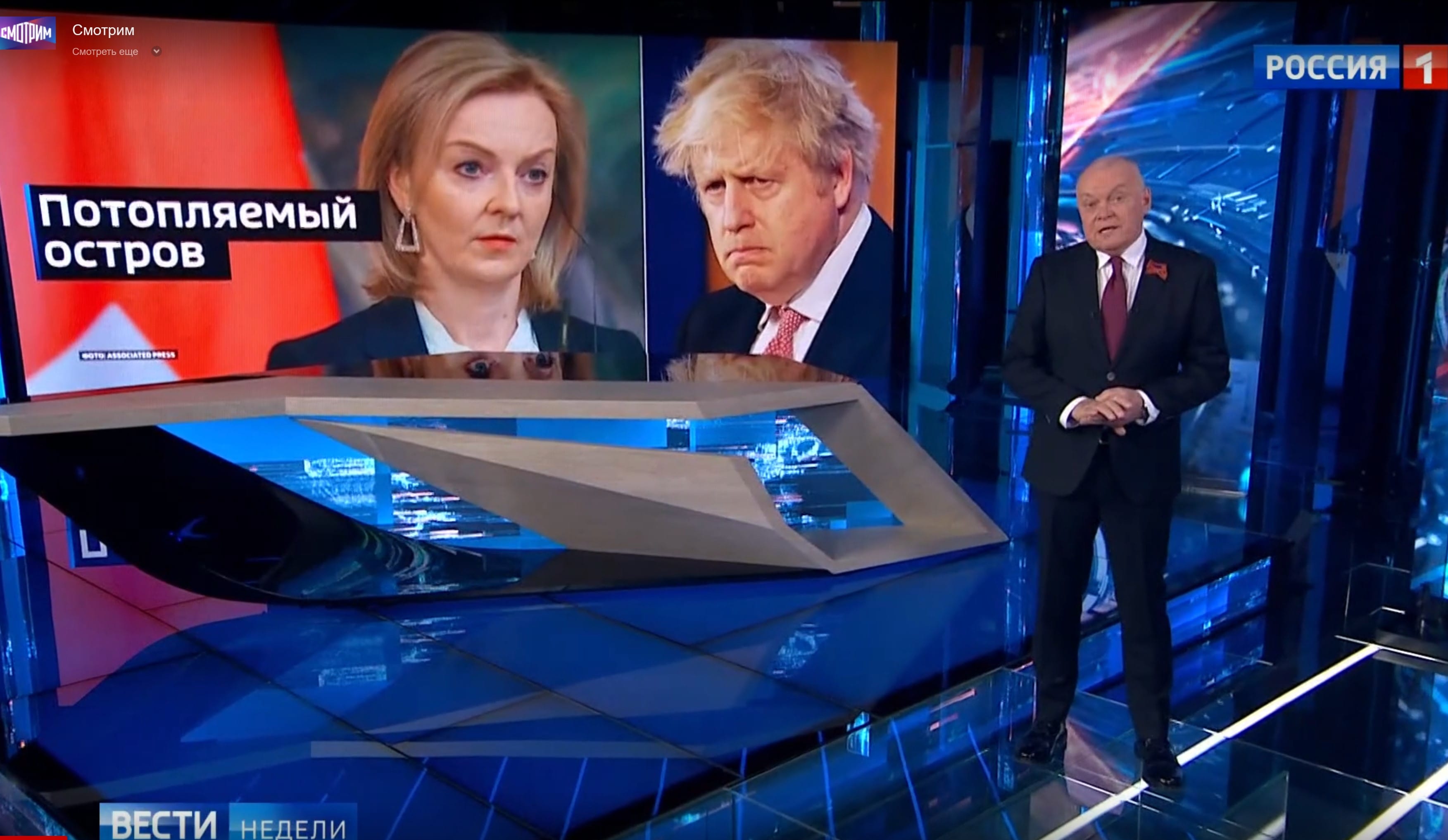 Британский ядерный удар по России: как Киселев поверил фейку о Джонсоне и ответил собственным фейком