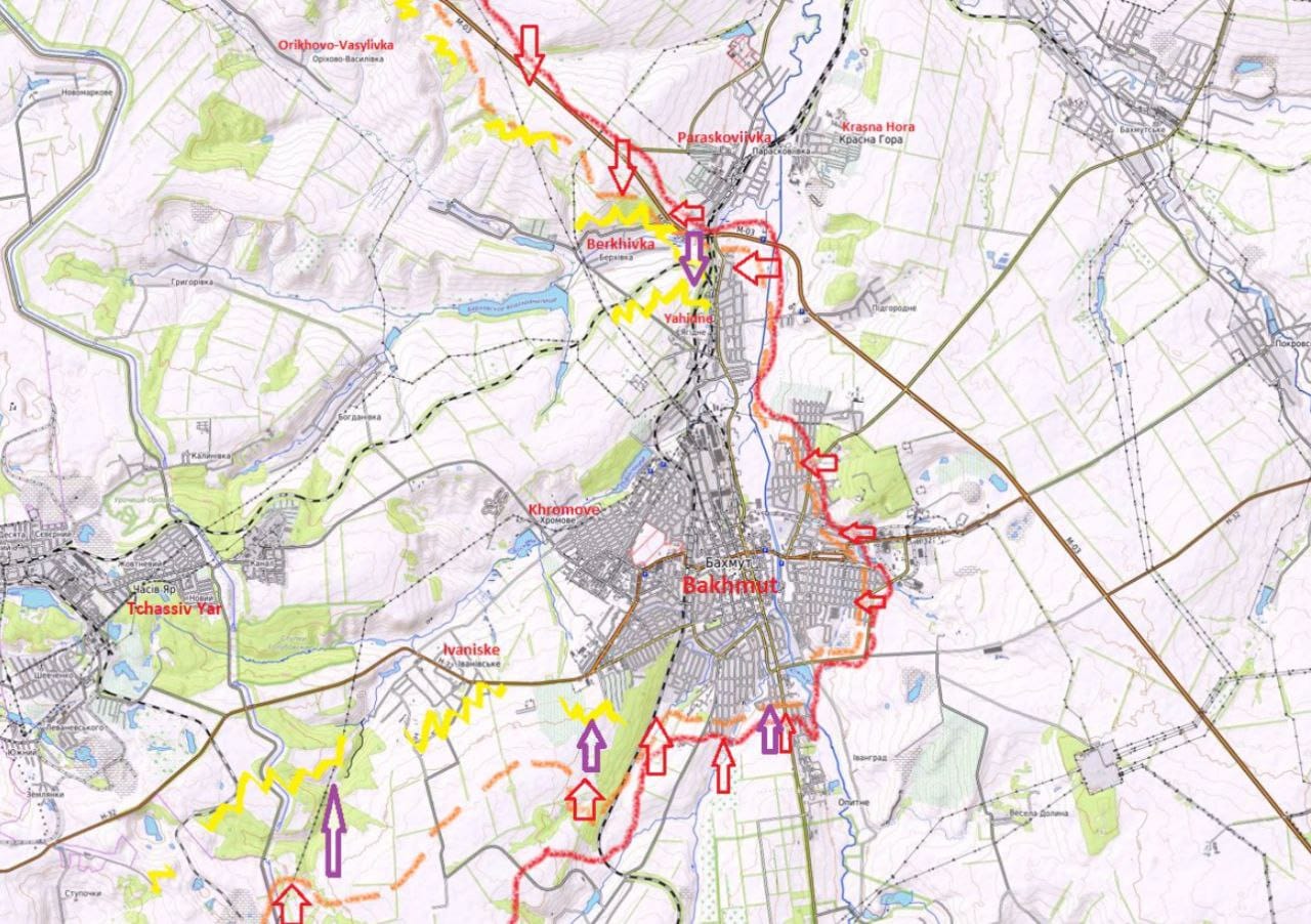 Пригожин обвинил Минобороны в уничтожении ЧВК Вагнера, возможный фронт в Молдове, Бахмут охватывают с севера. Что происходит на фронте