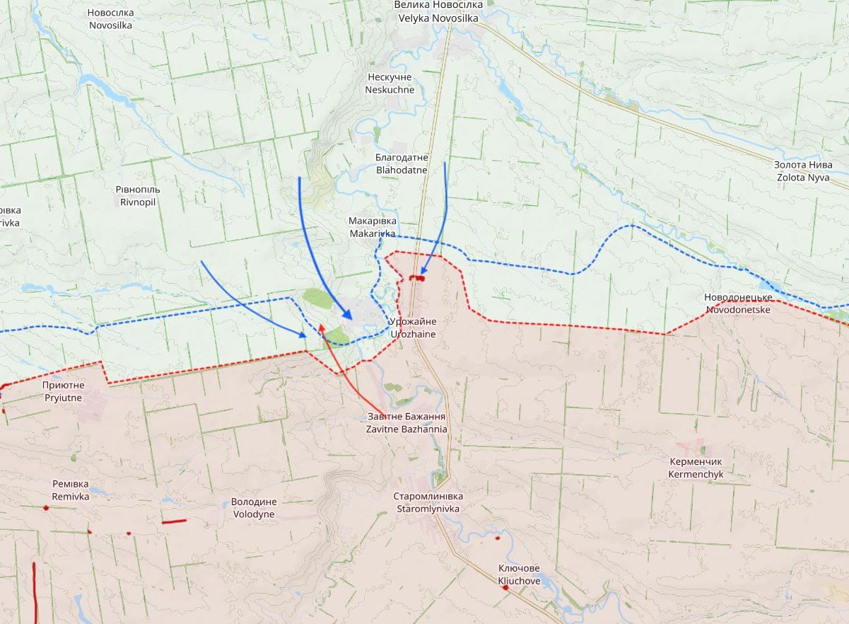 Украинские войска заняли Старомайорское, ракетный «прилет» по Таганрогу, российские военные терроризируют Мулино. Что происходит на фронте