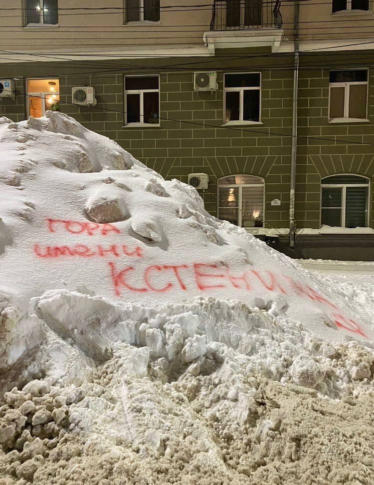 Мэр Воронежа пообещал очистить город от снега после того, как на сугробах начали писать его фамилию