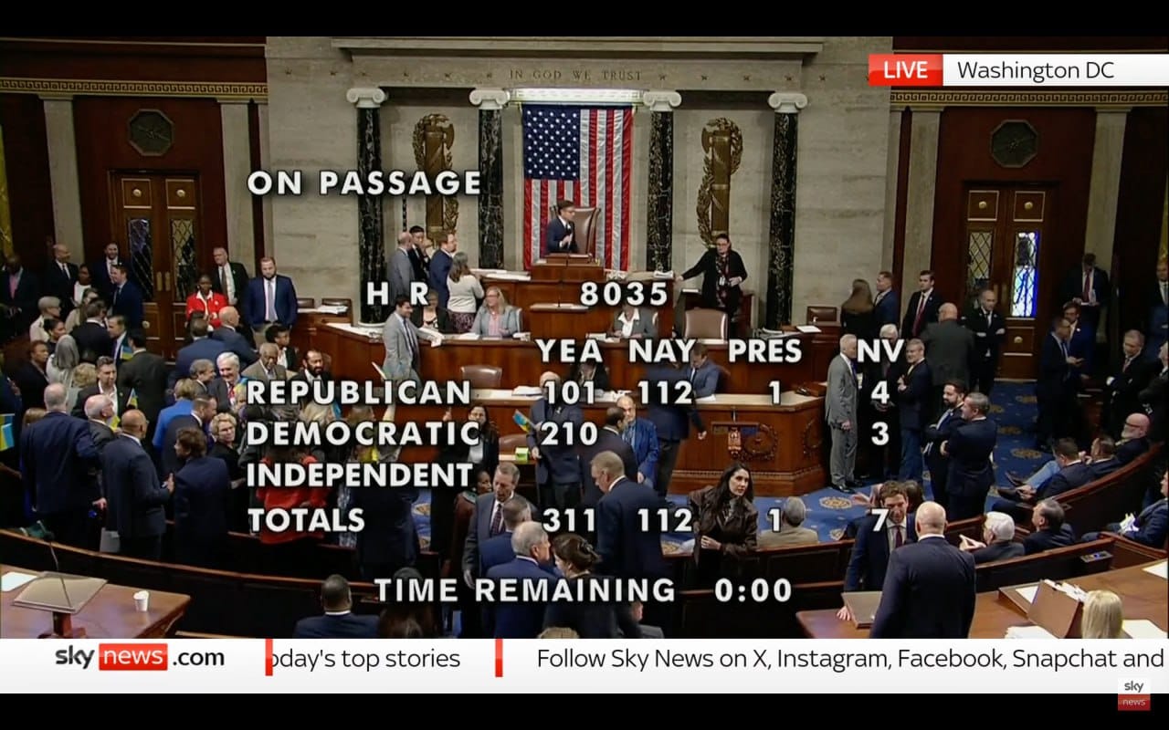 Палата представителей Конгресса США одобрила законопроект о военной помощи Украине