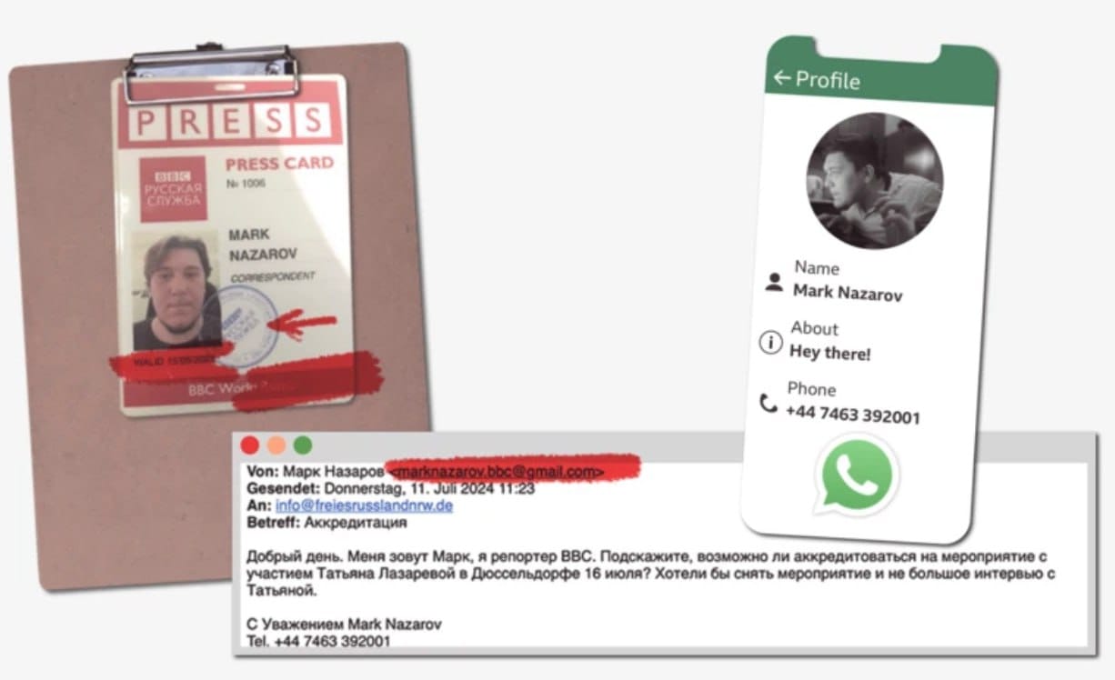 Сотрудник Рен-ТВ выдавал себя за журналиста Би-би-си, чтобы подобраться к оппозиционерам в Европе
