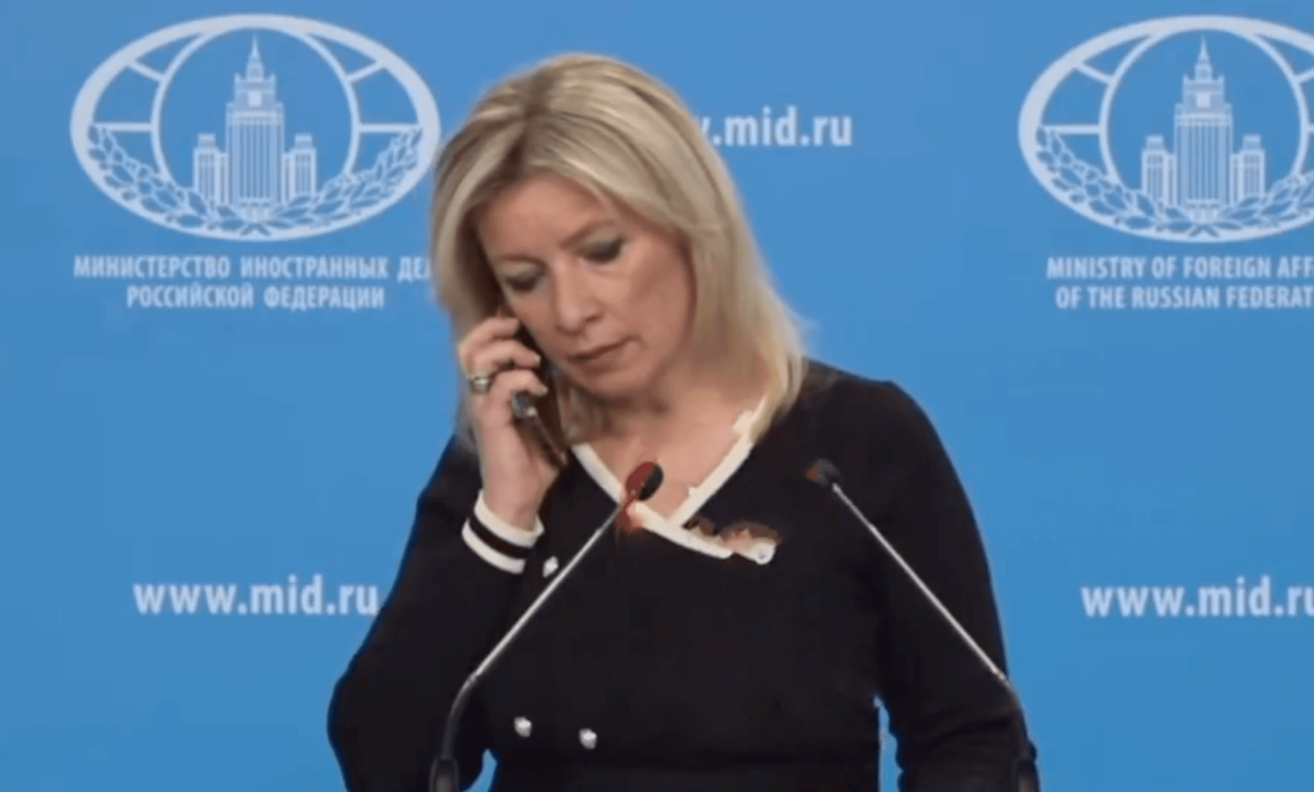 Марии Захаровой в прямом эфире запретили комментировать предполагаемый удар России по территории Украины с помощью МБР