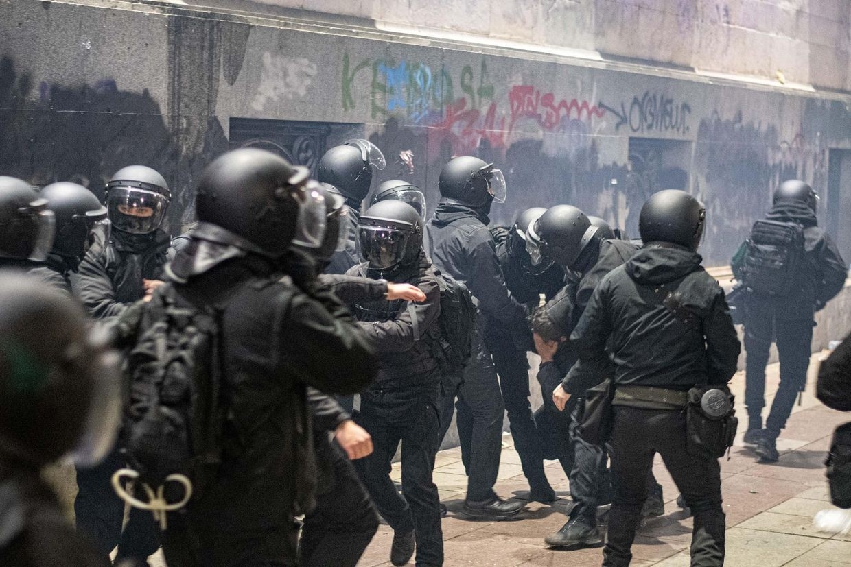 Задержание протестующих в Тбилиси. Фото: OC Media