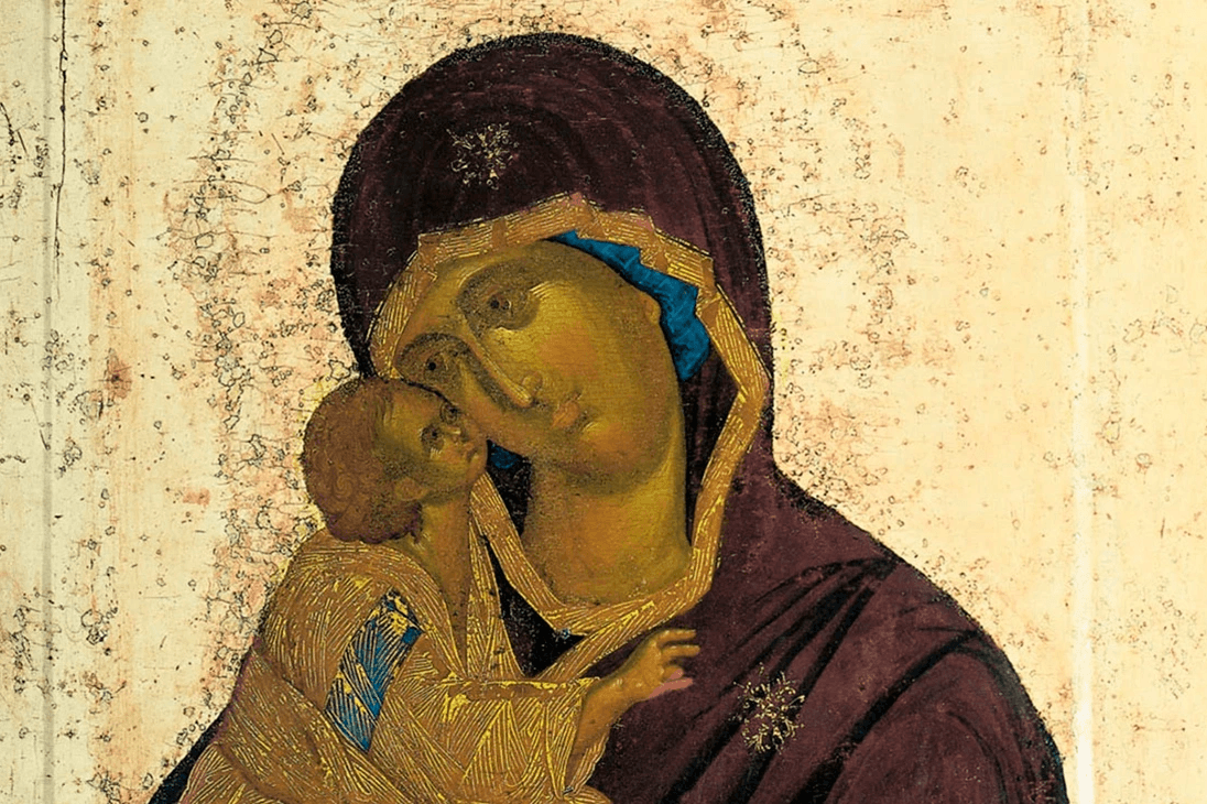 Фрагмент Донской иконы Божией Матери
